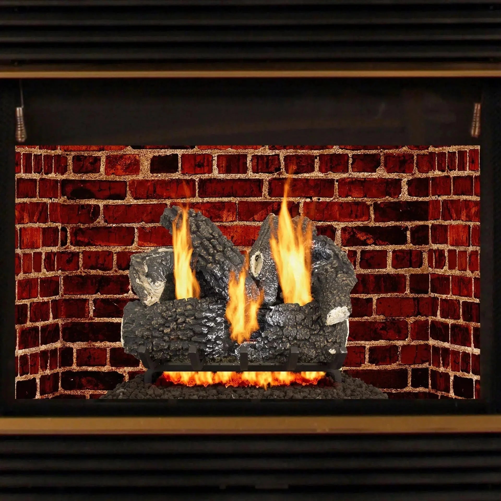 Pleasant Hearth 18" 45,000 BTU Arlington Ash Vented Natural Gas Log Set - 5 Sets