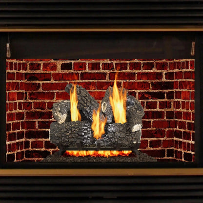 Pleasant Hearth 18" 45,000 BTU Arlington Ash Vented Natural Gas Log Set - 5 Sets