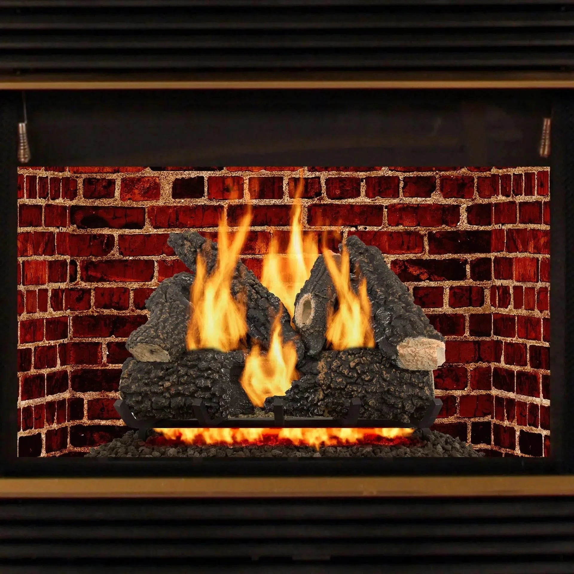 Pleasant Hearth 30" 65,000 BTU Arlington Ash Vented Natural Gas Log Set - 5 Sets