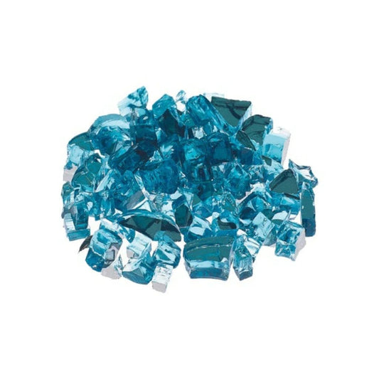 Prism Hardscapes 1/4" Reflective Azura Metallic Fire Glass