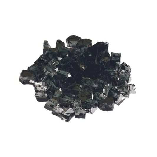 Prism Hardscapes 1/4" Reflective Black Metallic Fire Glass