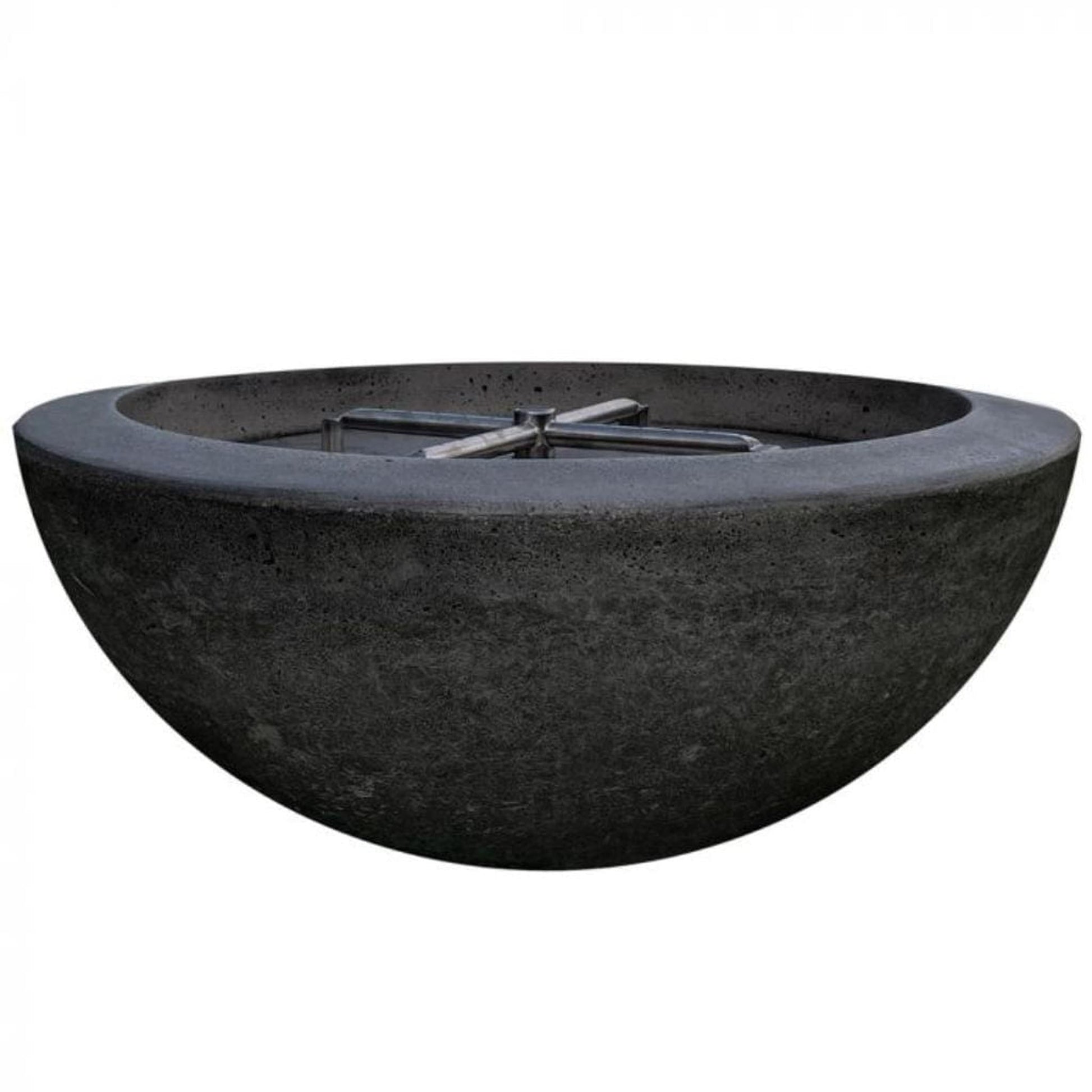 Prism Hardscapes 29" Ebony Moderno 2 Round Concrete Natural Gas Fire Pit Bowl