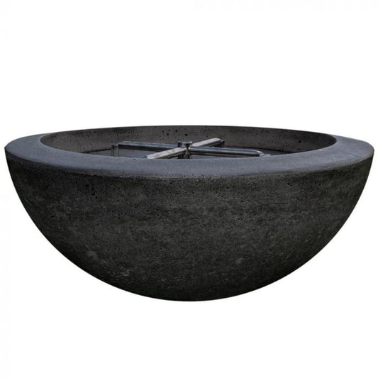Prism Hardscapes 29" Ebony Moderno 2 Round Concrete Natural Gas Fire Pit Bowl