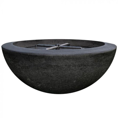 Prism Hardscapes 29" Ebony Moderno 2 Round Concrete Propane Fire Pit Bowl