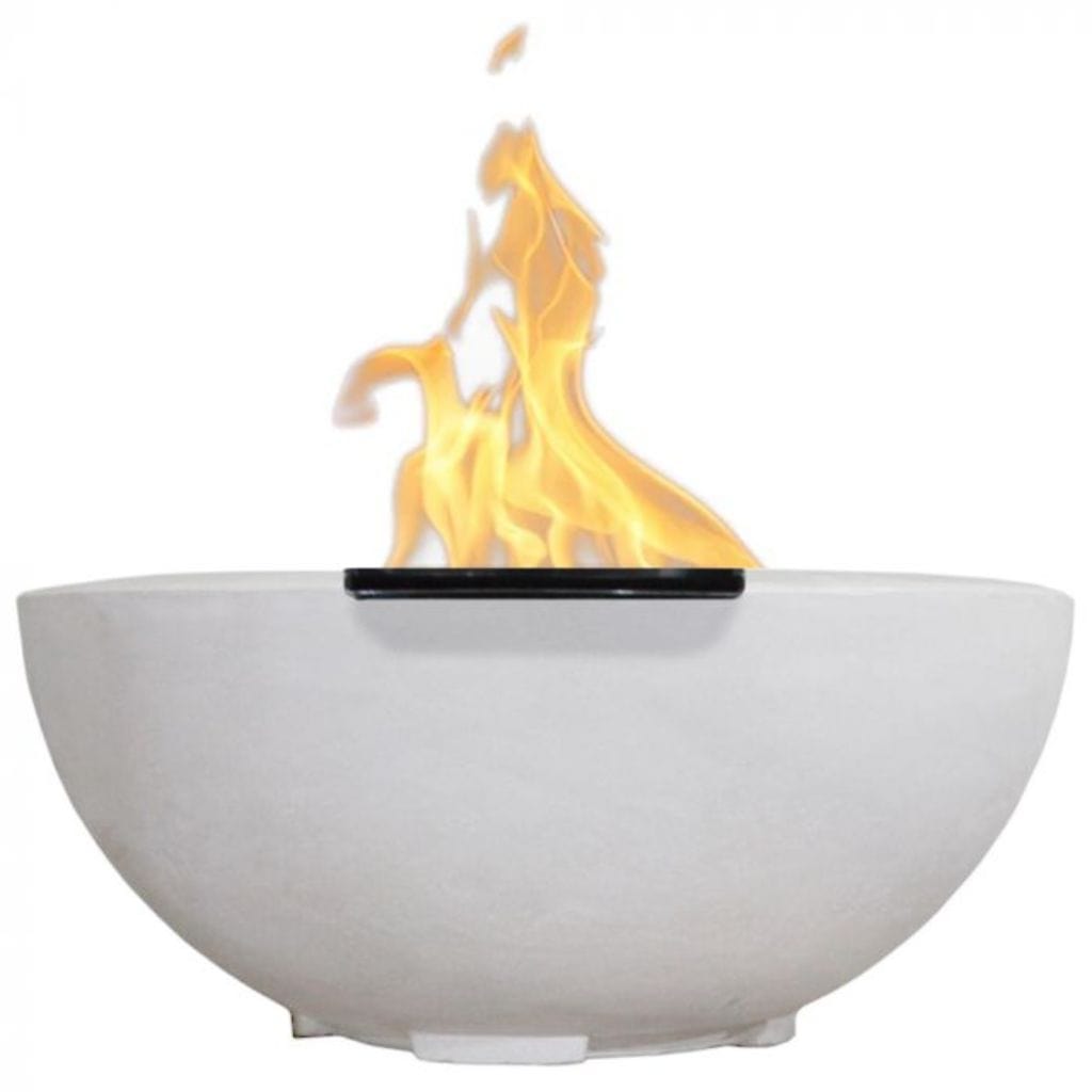 Prism Hardscapes 29" Moderno 2-P Round Concrete Gas Fire Pit Bowl