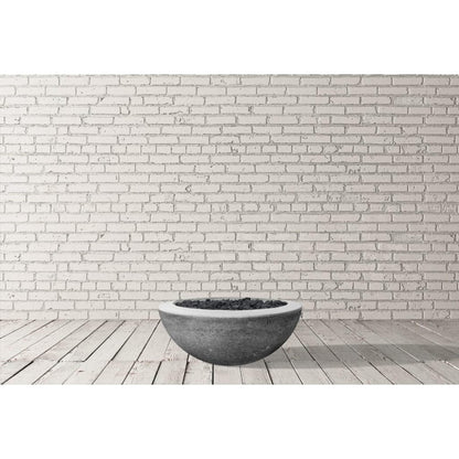 Prism Hardscapes 29" Natural Moderno 2 Round Concrete Natural Gas Fire Pit Bowl