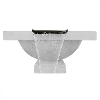 Prism Hardscapes Ibiza 31" Ultra White Match-Lit Liquid Propane Fire Pit & Water Bowl
