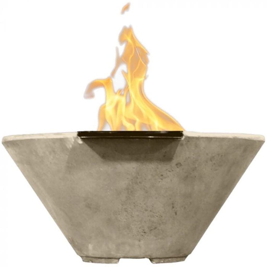 Prism Hardscapes 32" Verona Round Concrete Gas Fire Pit Bowl