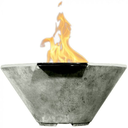 Prism Hardscapes 32" Verona Round Concrete Gas Fire Pit Bowl