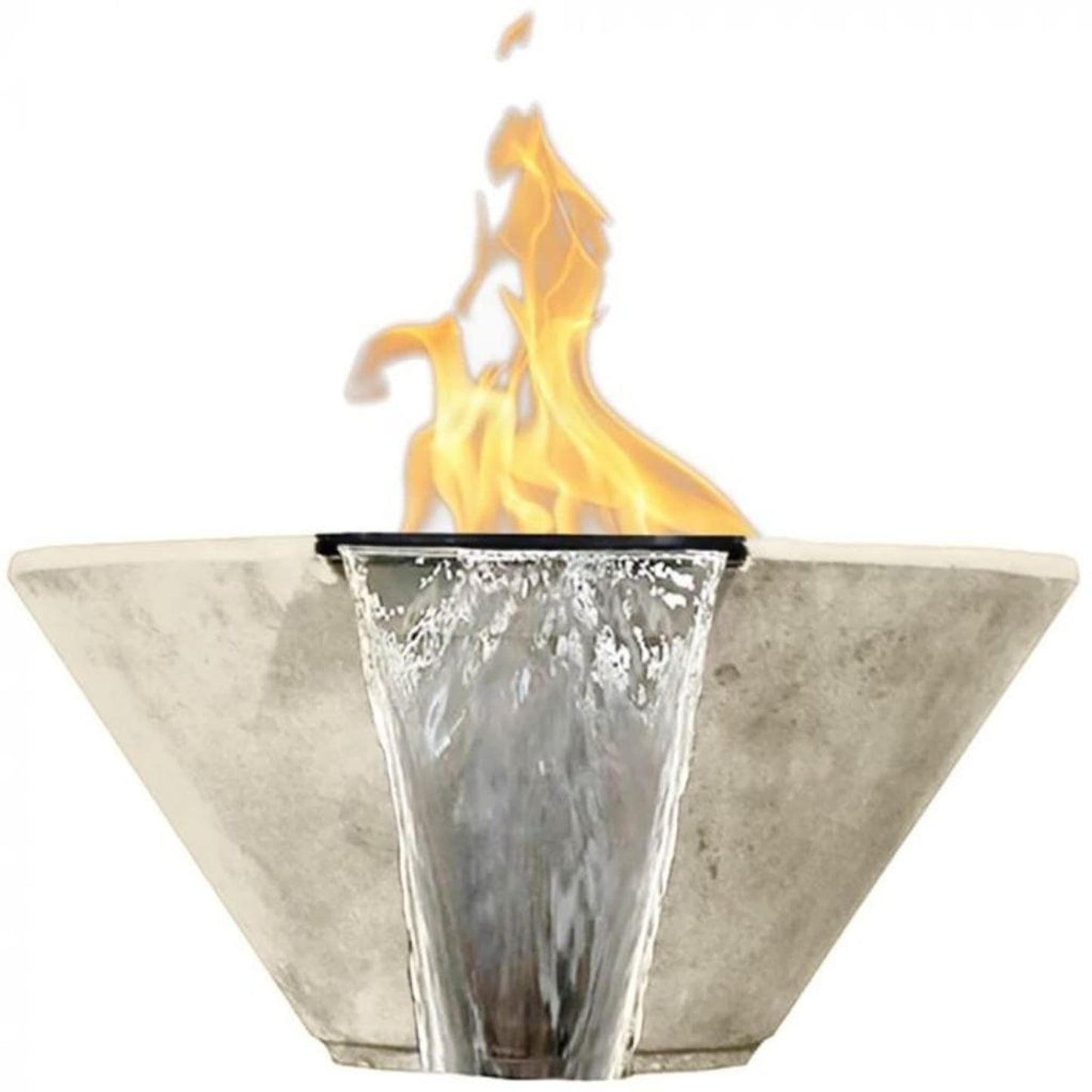 Prism Hardscapes Verona 32" Natural Round Natural Gas Fire Pit & Water Bowl