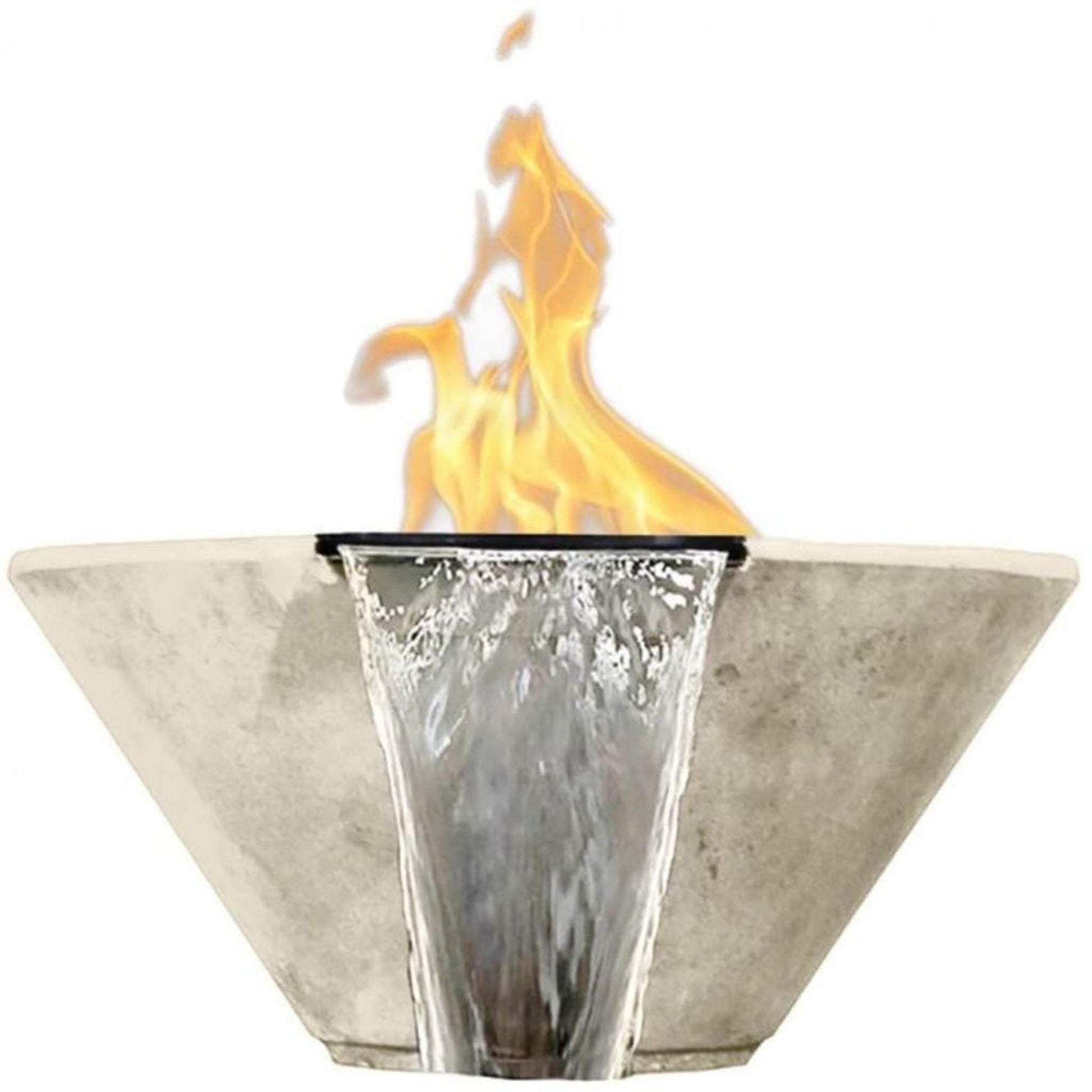 Prism Hardscapes Verona 32" Natural Round Natural Gas Fire Pit & Water Bowl