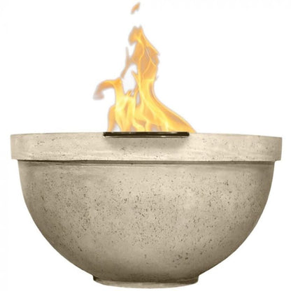 Prism Hardscapes 33" Sorrento Round Concrete Gas Fire Pit Bowl