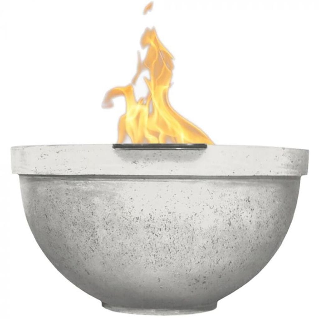 Prism Hardscapes 33" Sorrento Round Concrete Gas Fire Pit Bowl