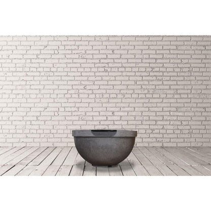 Prism Hardscapes Sorrento 33" Coastal Round Concrete Match Lit Liquid Propane Pit Bowl