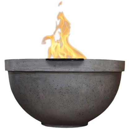 Prism Hardscapes 33" Sorrento Round Concrete Gas Fire Pit Bowl