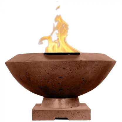 Prism Hardscapes Toscano 33" Café Glass Fiber Reinforced Cement Liquid Propane Fire Bowl