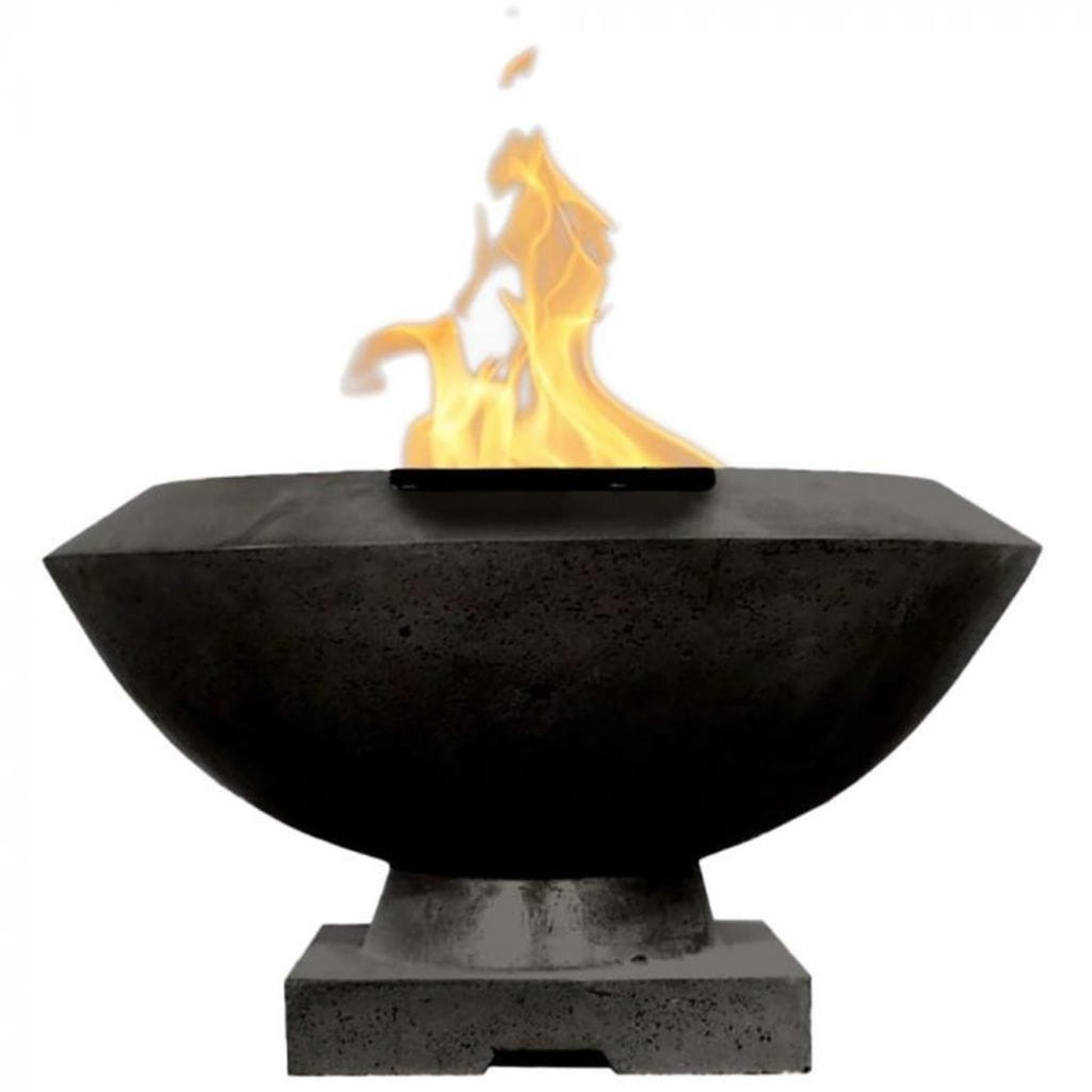 Prism Hardscapes Toscano 33" Ebony Glass Fiber Reinforced Cement Liquid Propane Fire Bowl