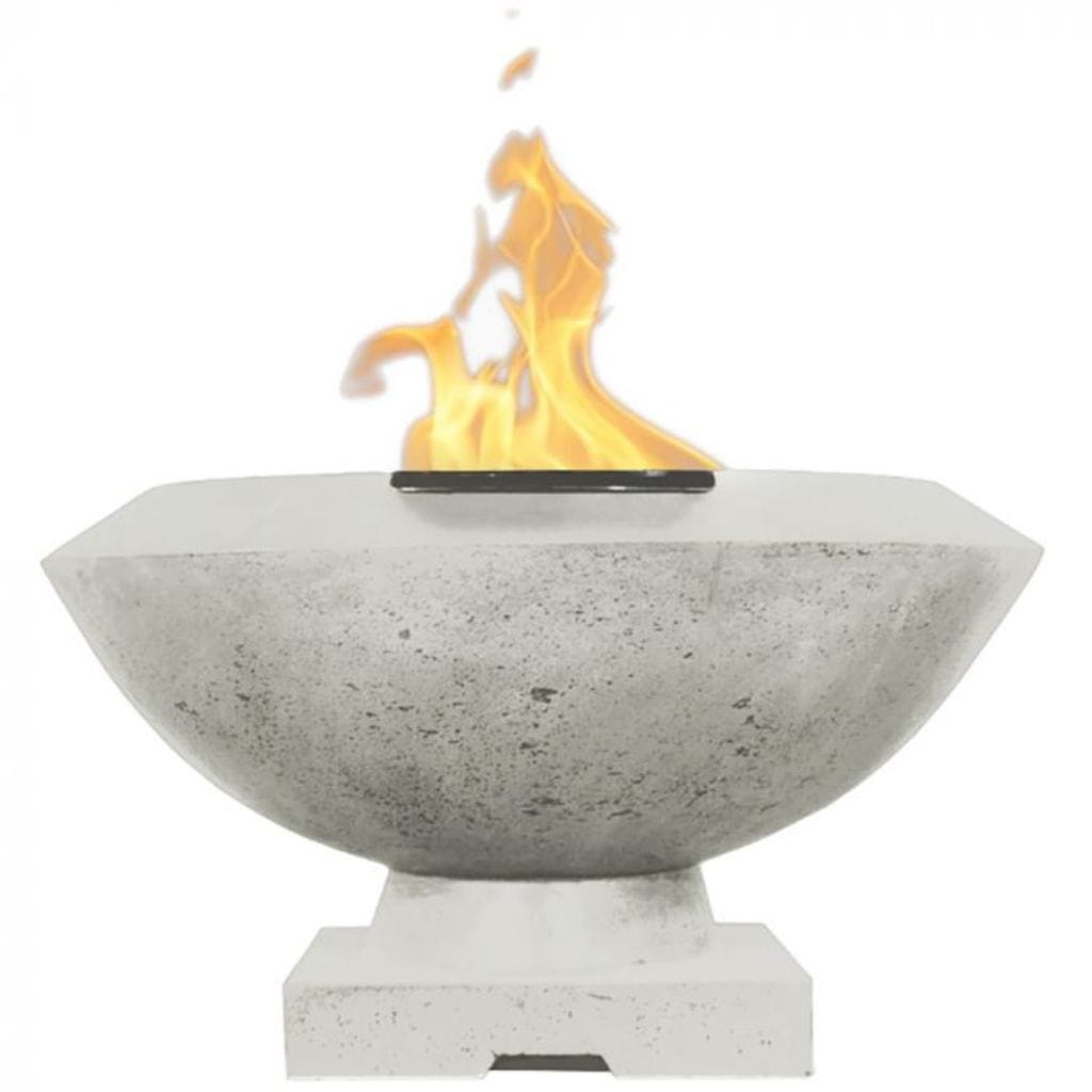 Prism Hardscapes 33" Toscano Round Concrete Gas Fire Pit Bowl