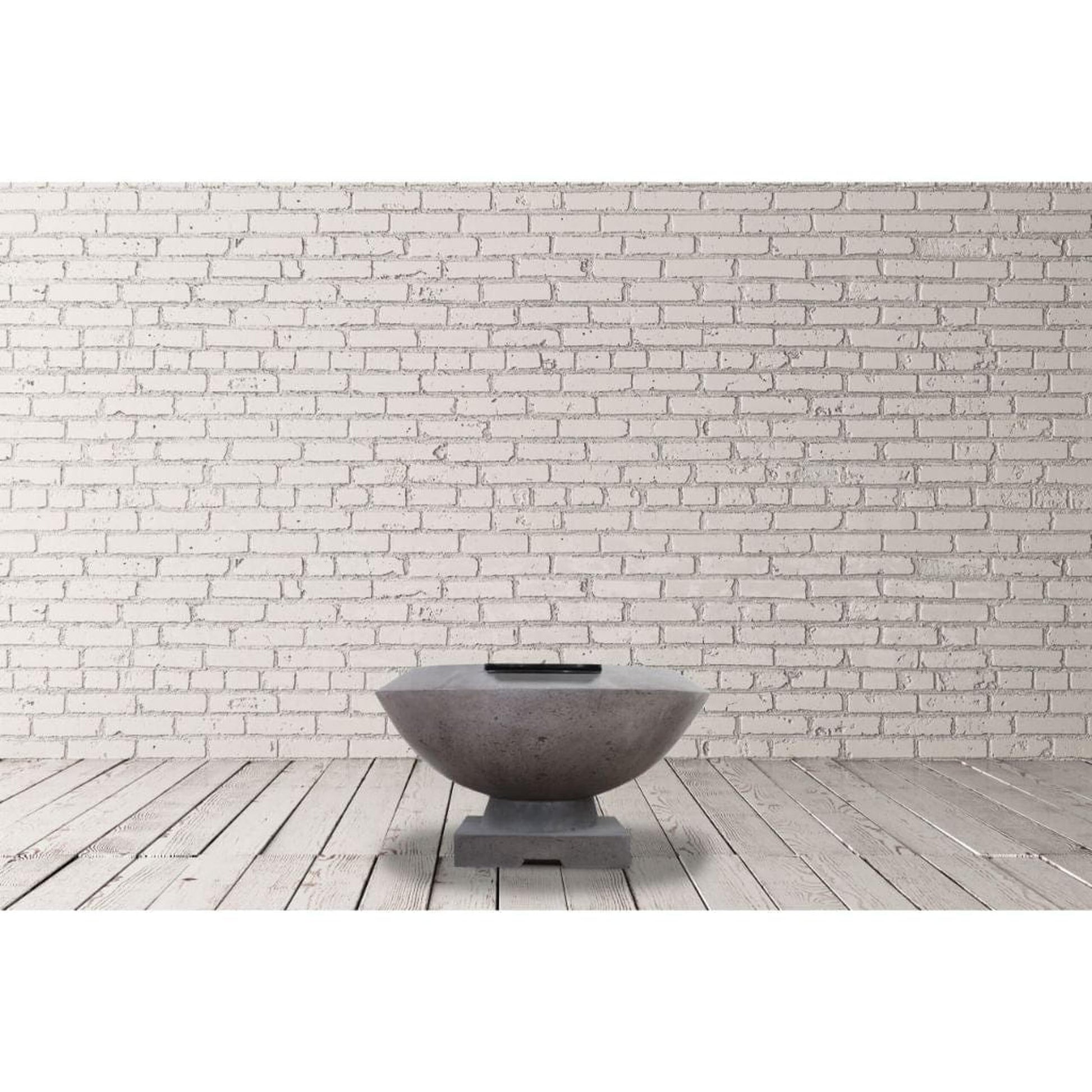 Prism Hardscapes Toscano 33" Coastal Glass Fiber Reinforced Cement Liquid Propane Fire Bowl