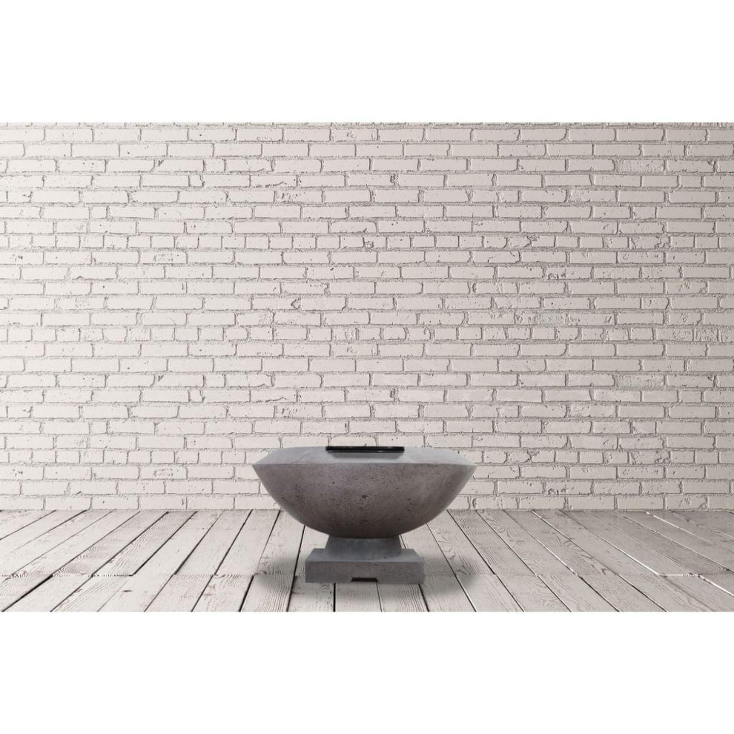 Prism Hardscapes Toscano 33" Coastal Glass Fiber Reinforced Cement Liquid Propane Fire Bowl