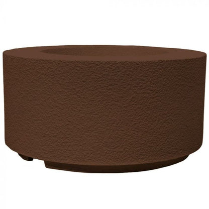 Prism Hardscapes Tuscany Cilindro 36" Café Round Glass Fiber Reinforced Cement Natural Gas Fire Pit Bowl