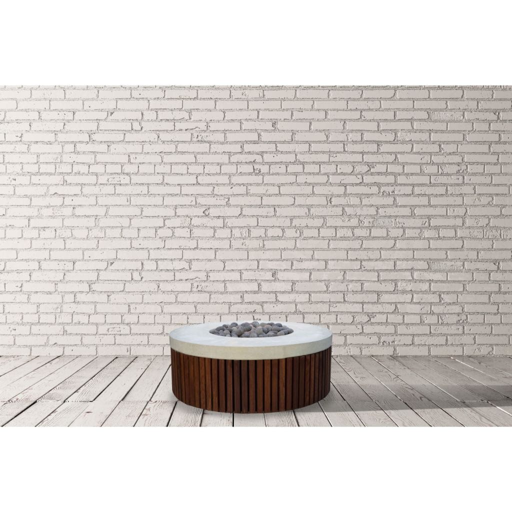 Prism Hardscapes 48" Hampton Round Concrete Gas Fire Pit Bowl