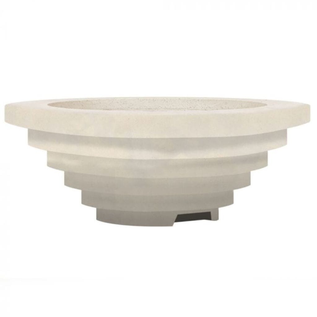 Prism Hardscapes 48" Triton Round Concrete Gas Fire Pit Bowl