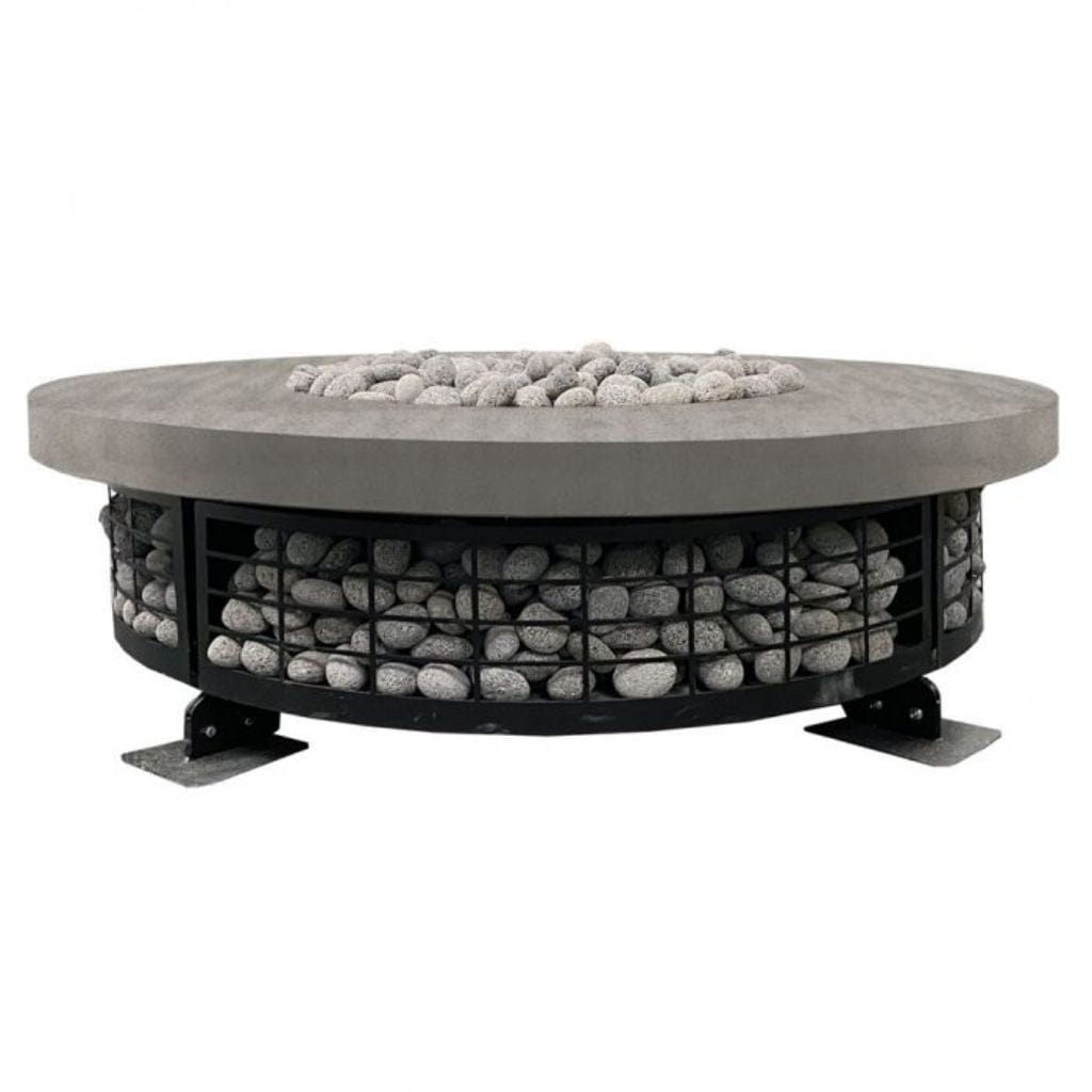 Prism Hardscapes 54" Fuego Round Concrete Natural Gas Fire Pit Table