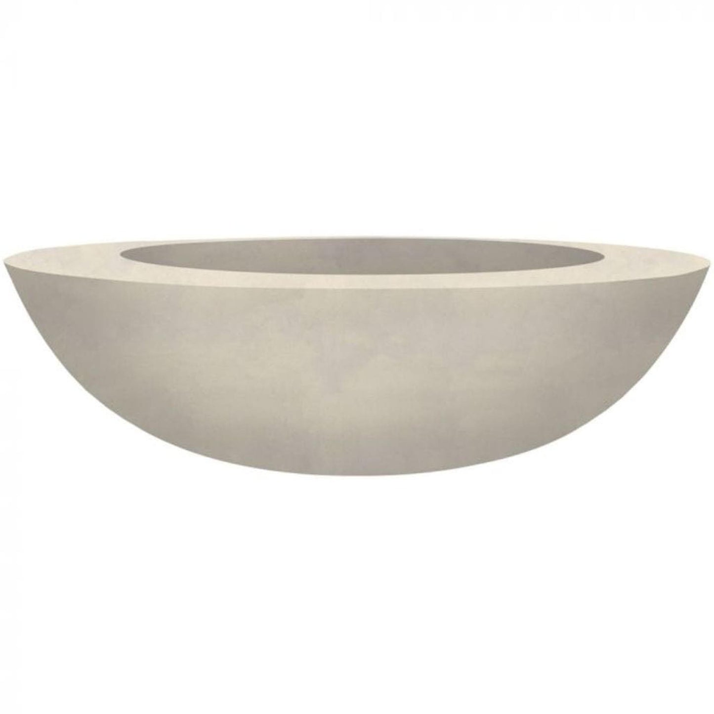 Prism Hardscapes 70" Coastal Moderno 70 Round Electronic Ignition Concrete Propane Fire Pit Bowl