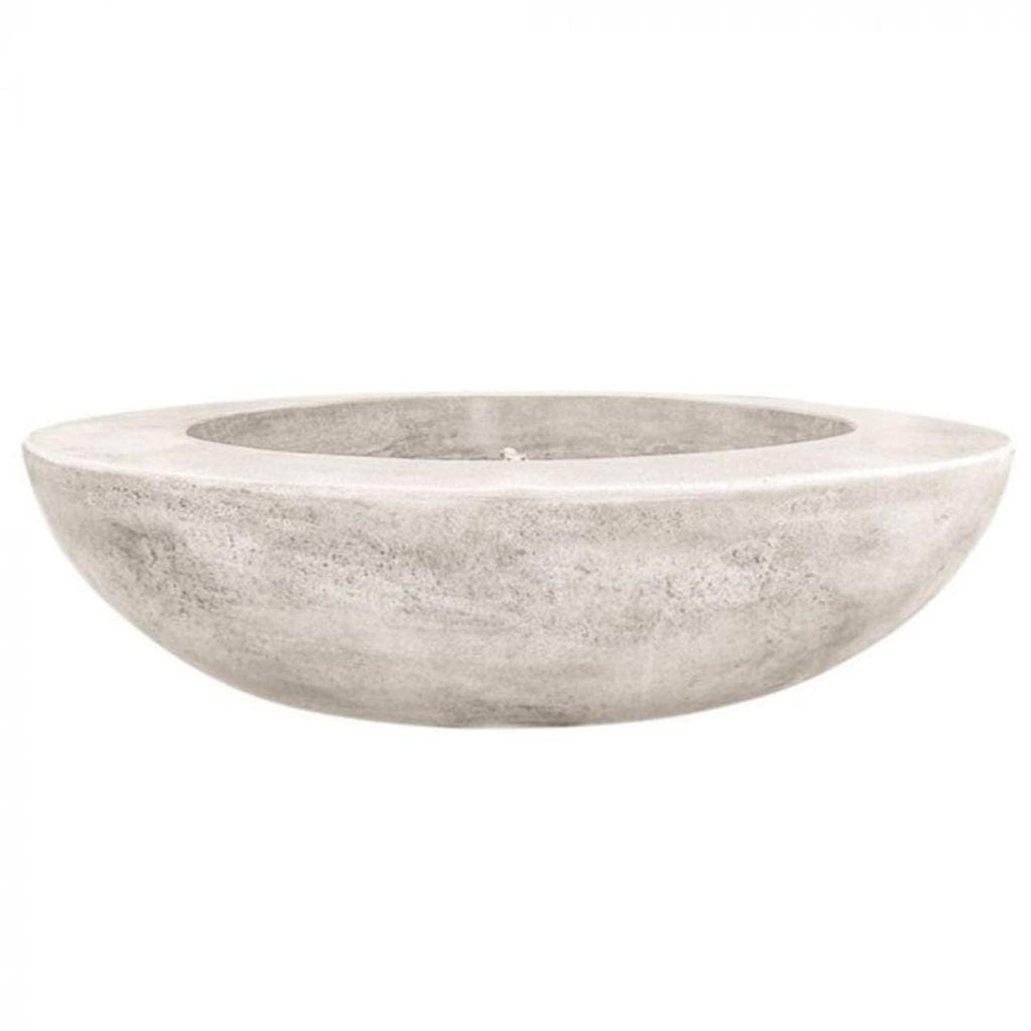 Prism Hardscapes 70" Natural Moderno 70 Round Electronic Ignition Concrete Natural Gas Fire Pit Bowl