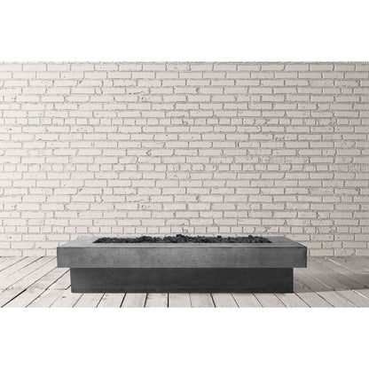 Prism Hardscapes 80" Elevate Rectangular Concrete Gas Fire Pit Table