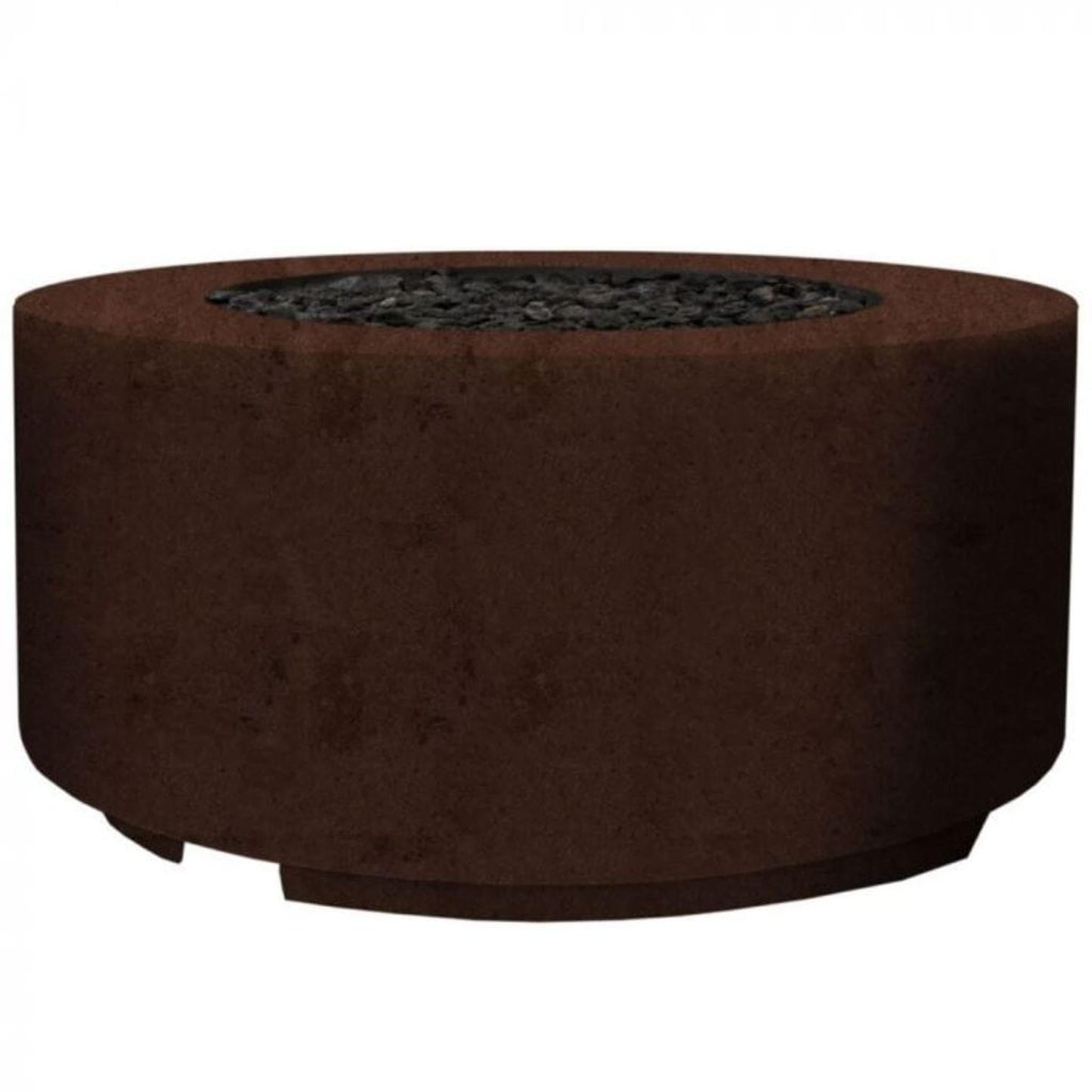 Prism Hardscapes Cilindro 36" Ultra White Round Glass Fiber Reinforced Cement Liquid Propane Fire Pit Bowl