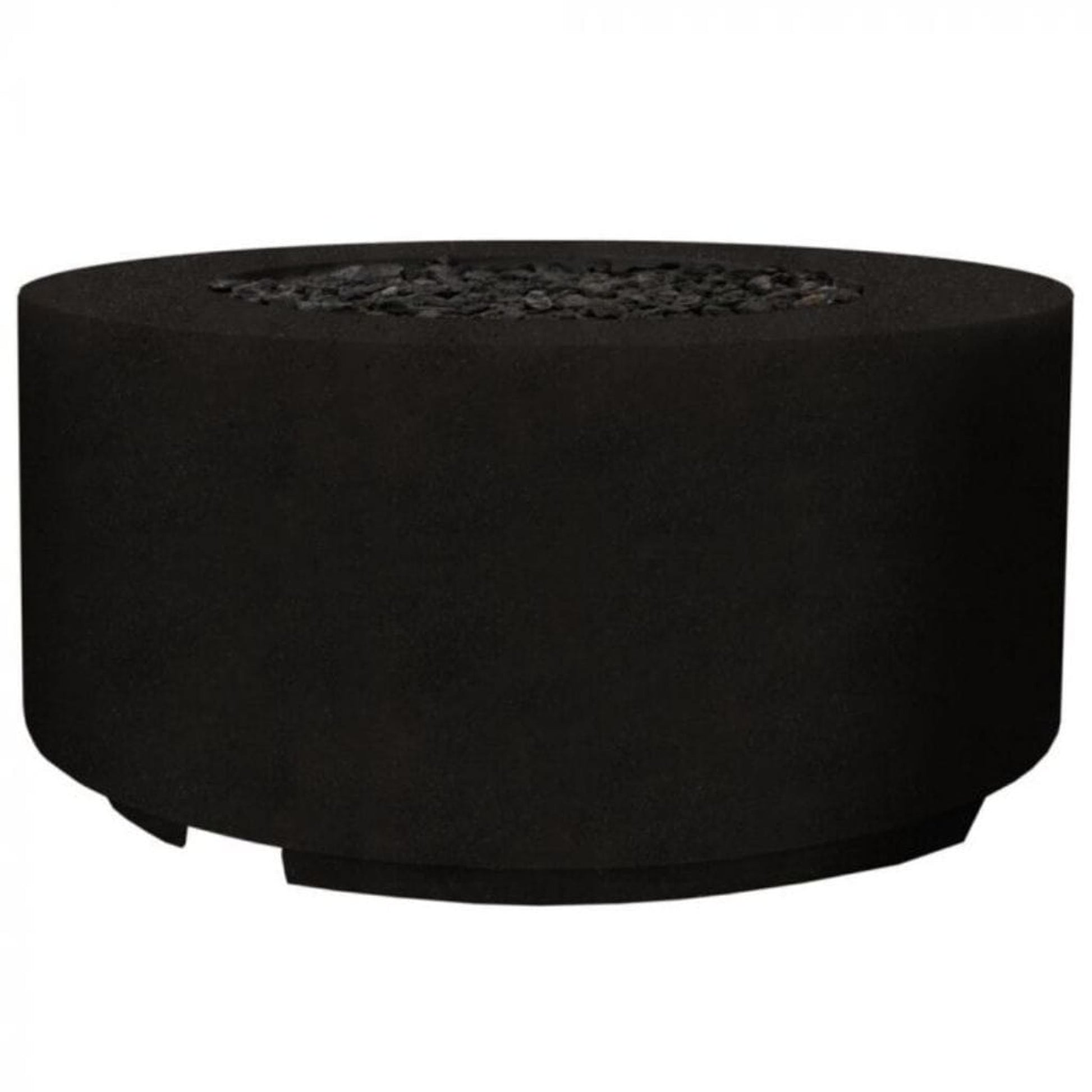 Prism Hardscapes Cilindro 36" Ebony Round Glass Fiber Reinforced Cement Liquid Propane Fire Pit Bowl