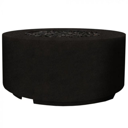 Prism Hardscapes Cilindro 36" Ebony Round Glass Fiber Reinforced Cement Liquid Propane Fire Pit Bowl