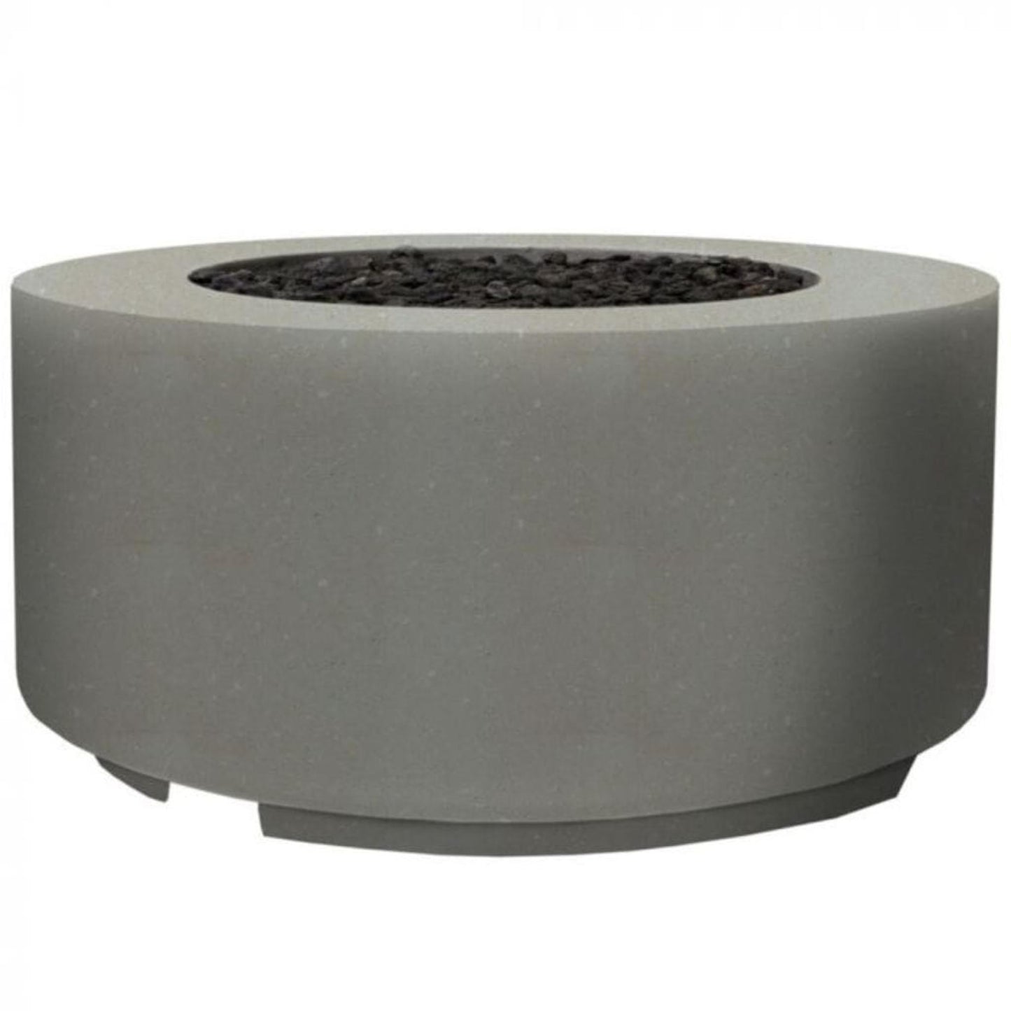 Prism Hardscapes Cilindro 36" Ultra White Round Glass Fiber Reinforced Cement Liquid Propane Fire Pit Bowl
