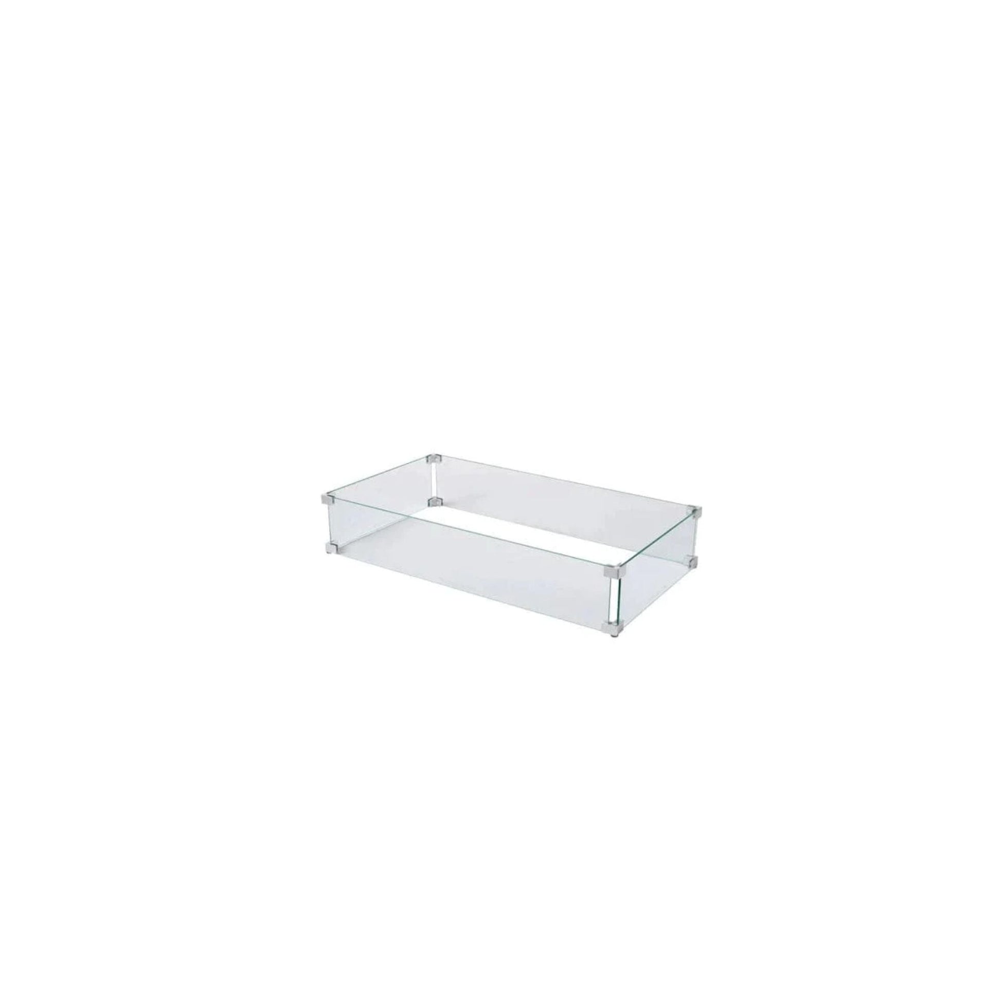 Prism Hardscapes Clear Glass Wind Guard for Tavola 7 Gas Fire Pit