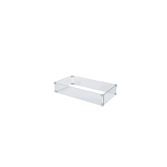 Prism Hardscapes Clear Glass Wind Guard for Tavola 7 Gas Fire Pit