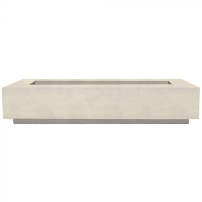 Prism Hardscapes Elevate 80" Coastal Rectangular Glass Fiber Reinforced Cement Natural Gas Fire Pit Table