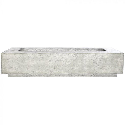 Prism Hardscapes Elevate 80" Natural Rectangular Glass Fiber Reinforced Cement Natural Gas Fire Pit Table