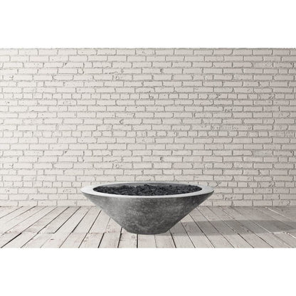 Prism Hardscapes 48" Embarcadero Round Concrete Gas Fire Pit Bowl