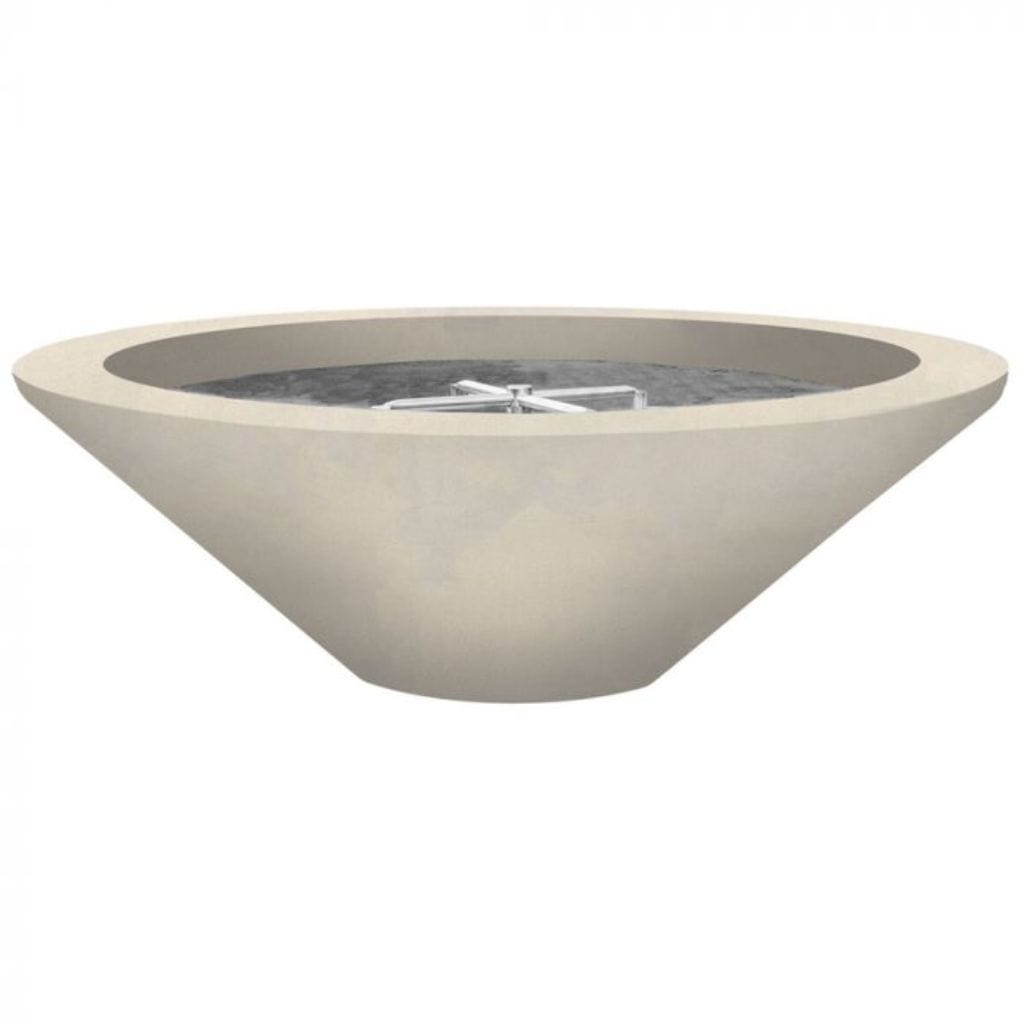 Prism Hardscapes Embarcadero 48" Coastal Round Concrete Natural Gas Fire Pit Bowl