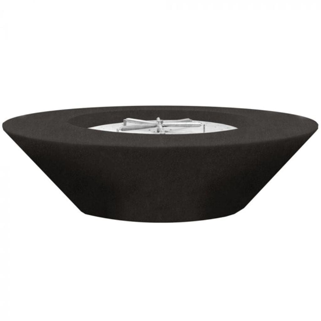 Prism Hardscapes Embarcadero 60 60" Ebony Round Concrete Natural Gas Fire Pit Bowl