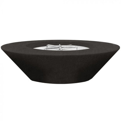 Prism Hardscapes Embarcadero 60 60" Ebony Round Concrete Natural Gas Fire Pit Bowl