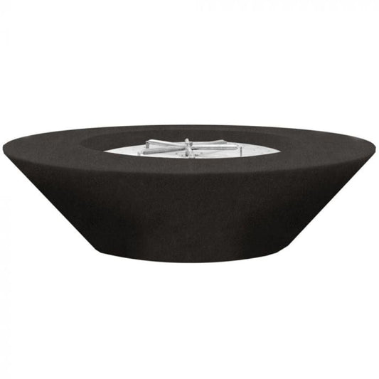 Prism Hardscapes Embarcadero 60 60" Ebony Round Concrete Natural Gas Fire Pit Bowl