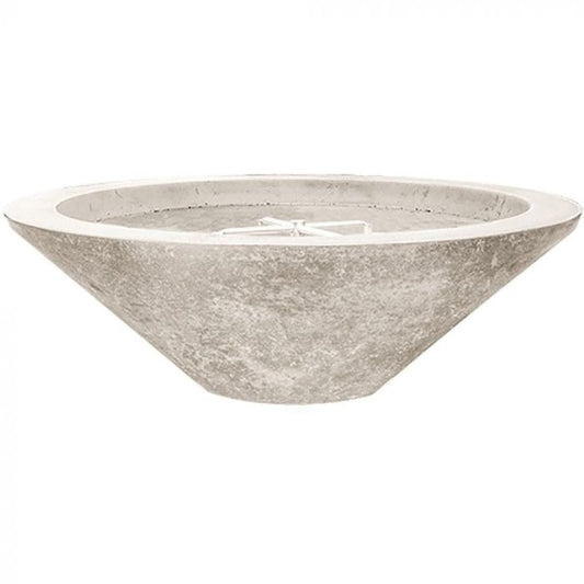 Prism Hardscapes Embarcadero Pedestal 31" Natural Round Concrete Propane Gas Fire Pit Bowl