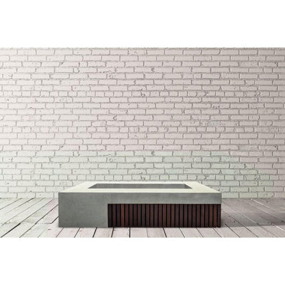 Prism Hardscapes Fairmont 72" Coastal Glass Fiber Reinforced Cement Liquid Propane Fire Pit Table