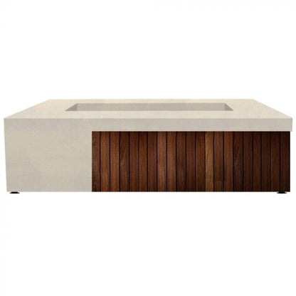 Prism Hardscapes Fairmont 72" Coastal Glass Fiber Reinforced Cement Natural Gas Fire Pit Table