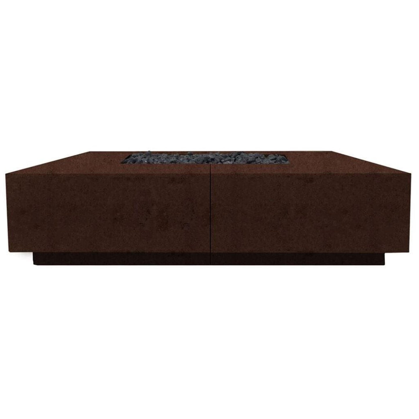 Prism Hardscapes Largo 72" Café Glass Fiber Reinforced Cement Natural Gas Fire Pit Bowl