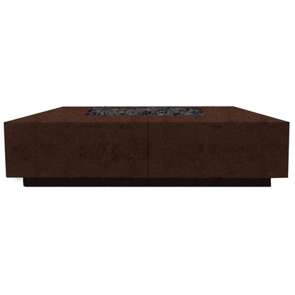 Prism Hardscapes Largo 72" Café Glass Fiber Reinforced Cement Natural Gas Fire Pit Bowl