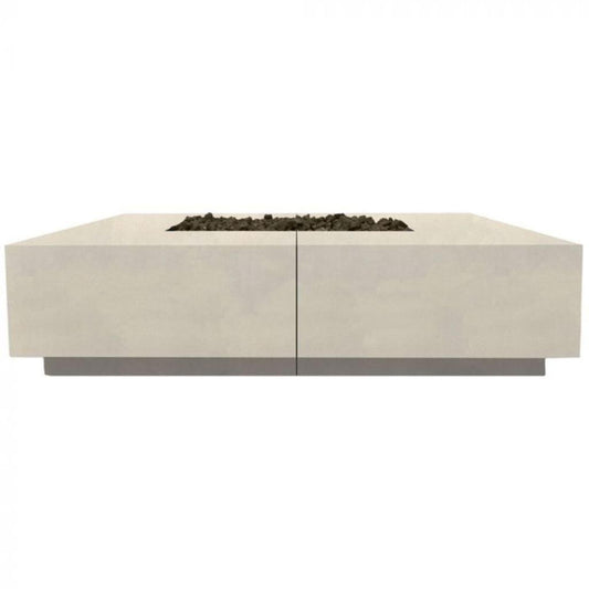 Prism Hardscapes Largo 72" Coastal Glass Fiber Reinforced Cement Liquid Propane Fire Pit Bowl